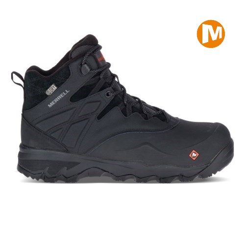 Pánské Pracovní Boty Merrell Thermo Adventure 6" Ice+ Waterproof Comp Toe Černé (CZ. YMCLR)